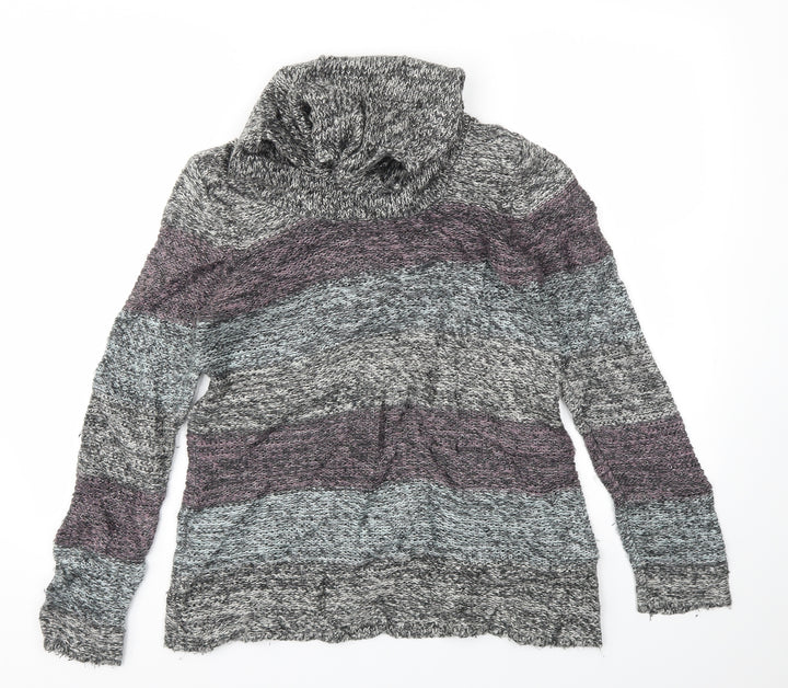 TU Womens Multicoloured Striped Pullover Jumper Size 14