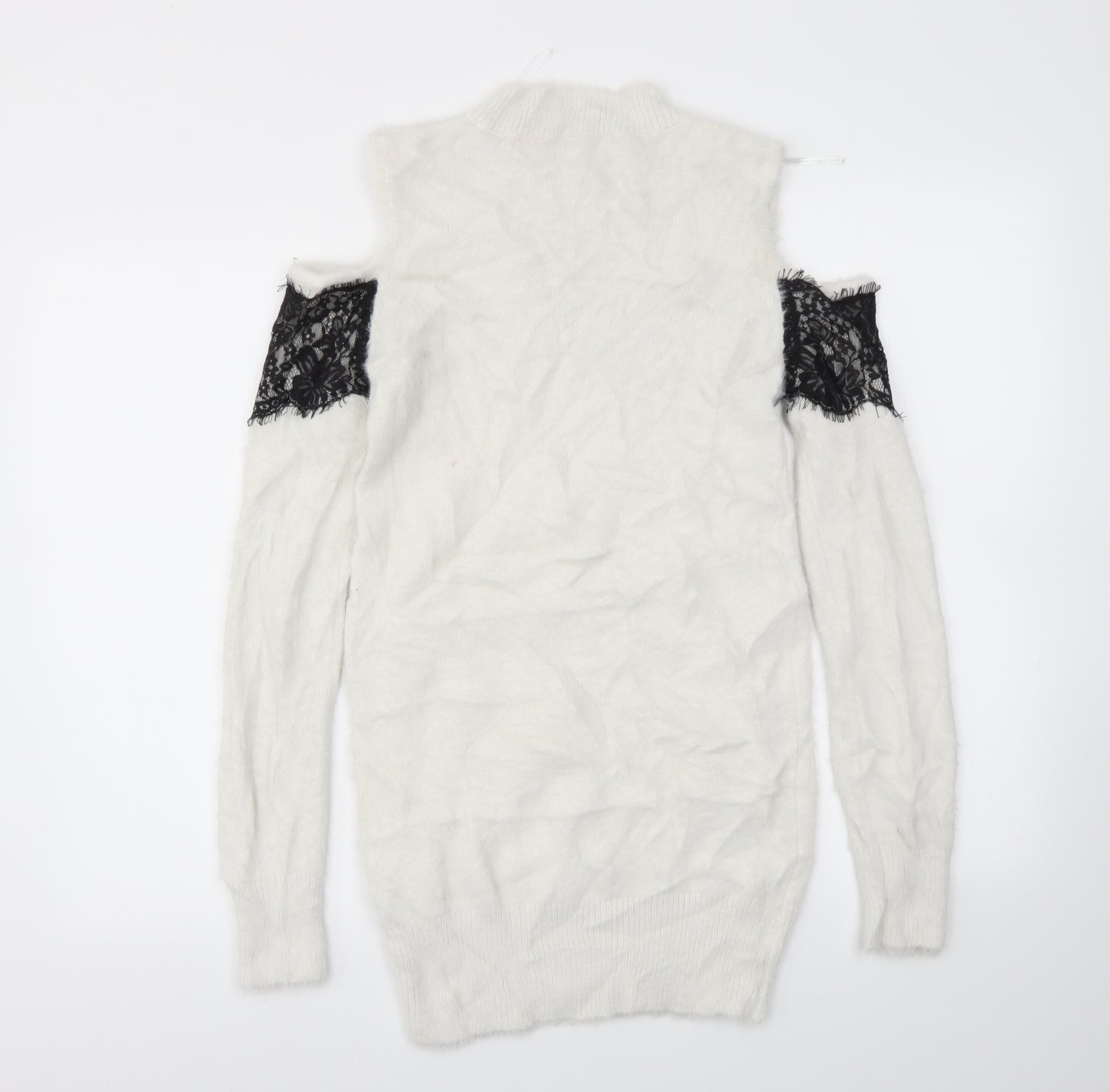 Lipsy Womens White   Jumper Dress  Size 12