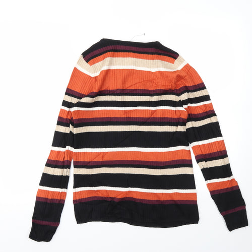 TU Womens Multicoloured Striped  Pullover Jumper Size 14