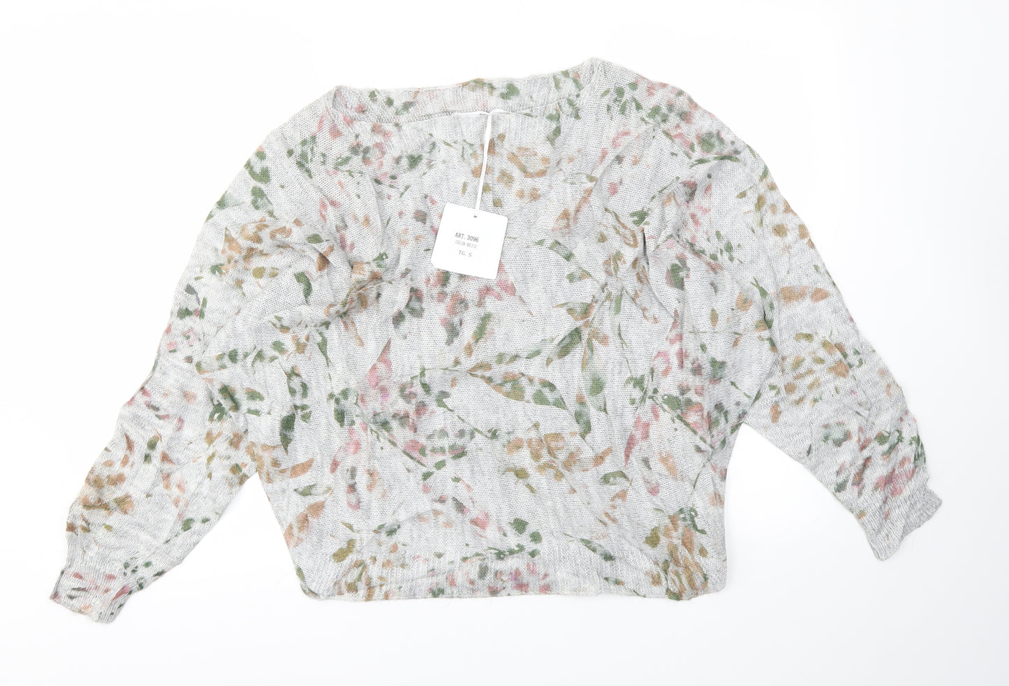 Luisa Ricci Womens Multicoloured Floral  Basic T-Shirt Size S