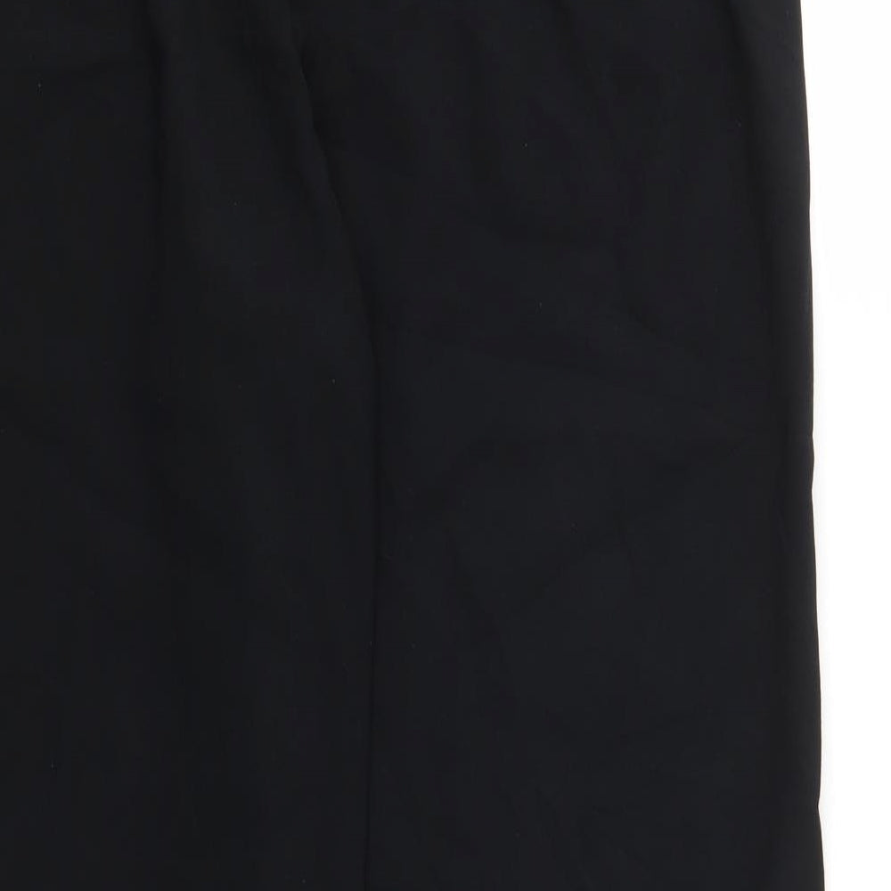M&S Womens Black   Trousers  Size 22 L28 in