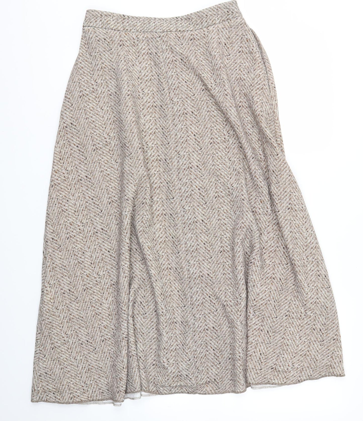 Zara Womens Beige   Flare Skirt Size S