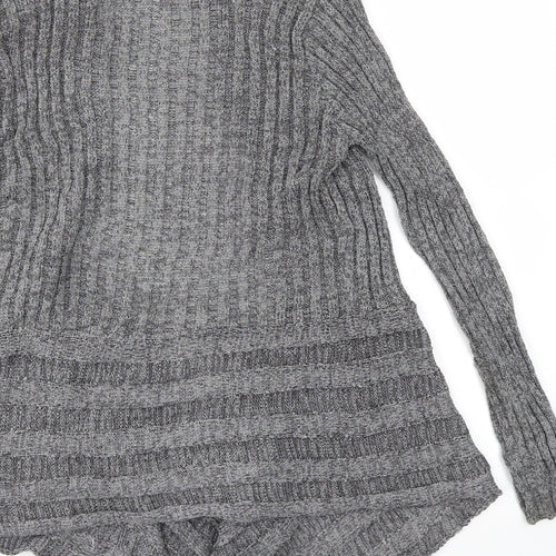 BM Womens Grey   Cardigan Jumper Size S