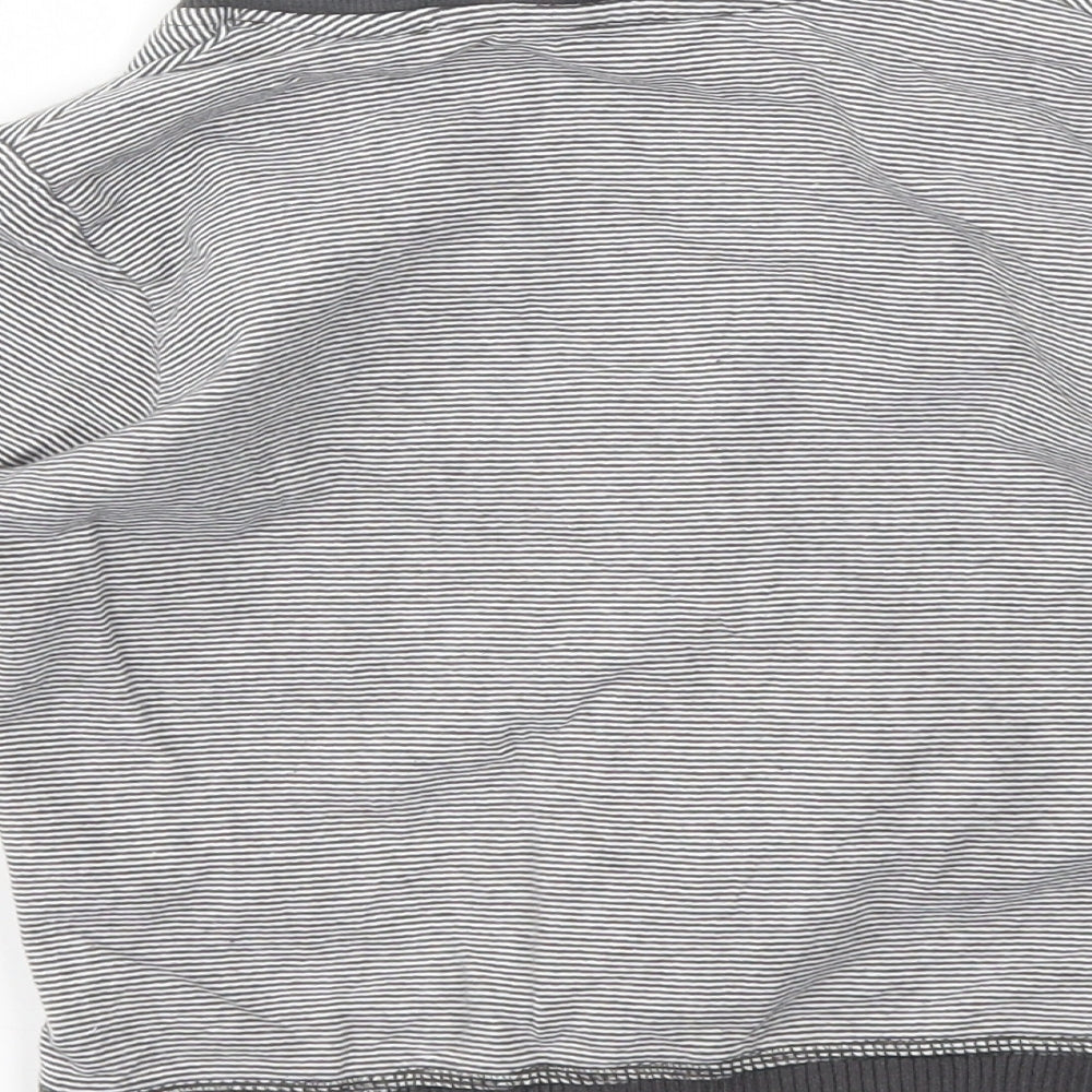 George Boys Grey Striped  Cardigan Jumper Size 4-5 Years