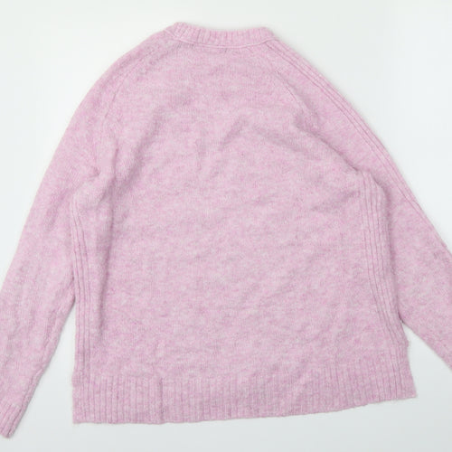 M&S Womens Pink   Pullover Jumper Size M