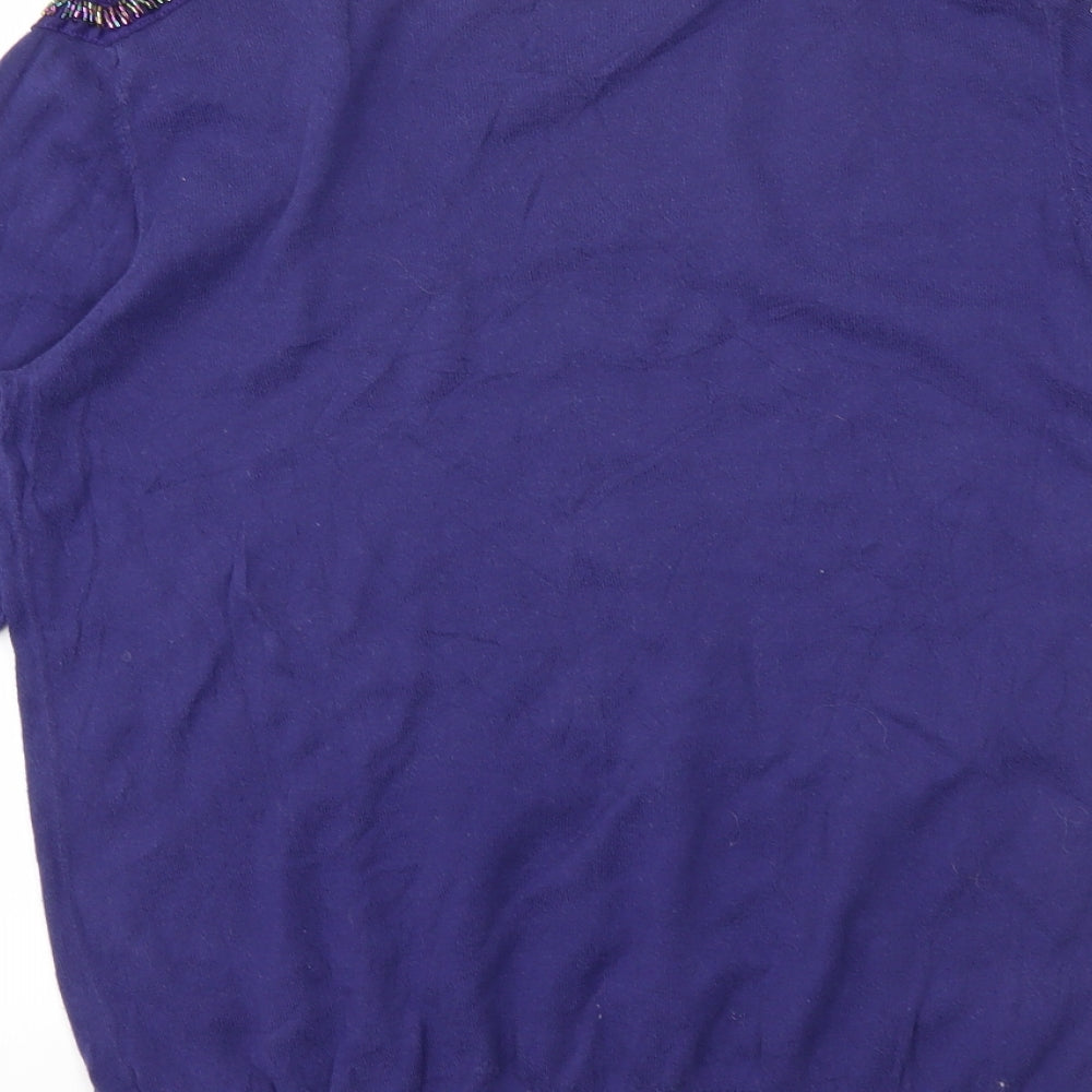 TU Womens Purple   Basic T-Shirt Size 16