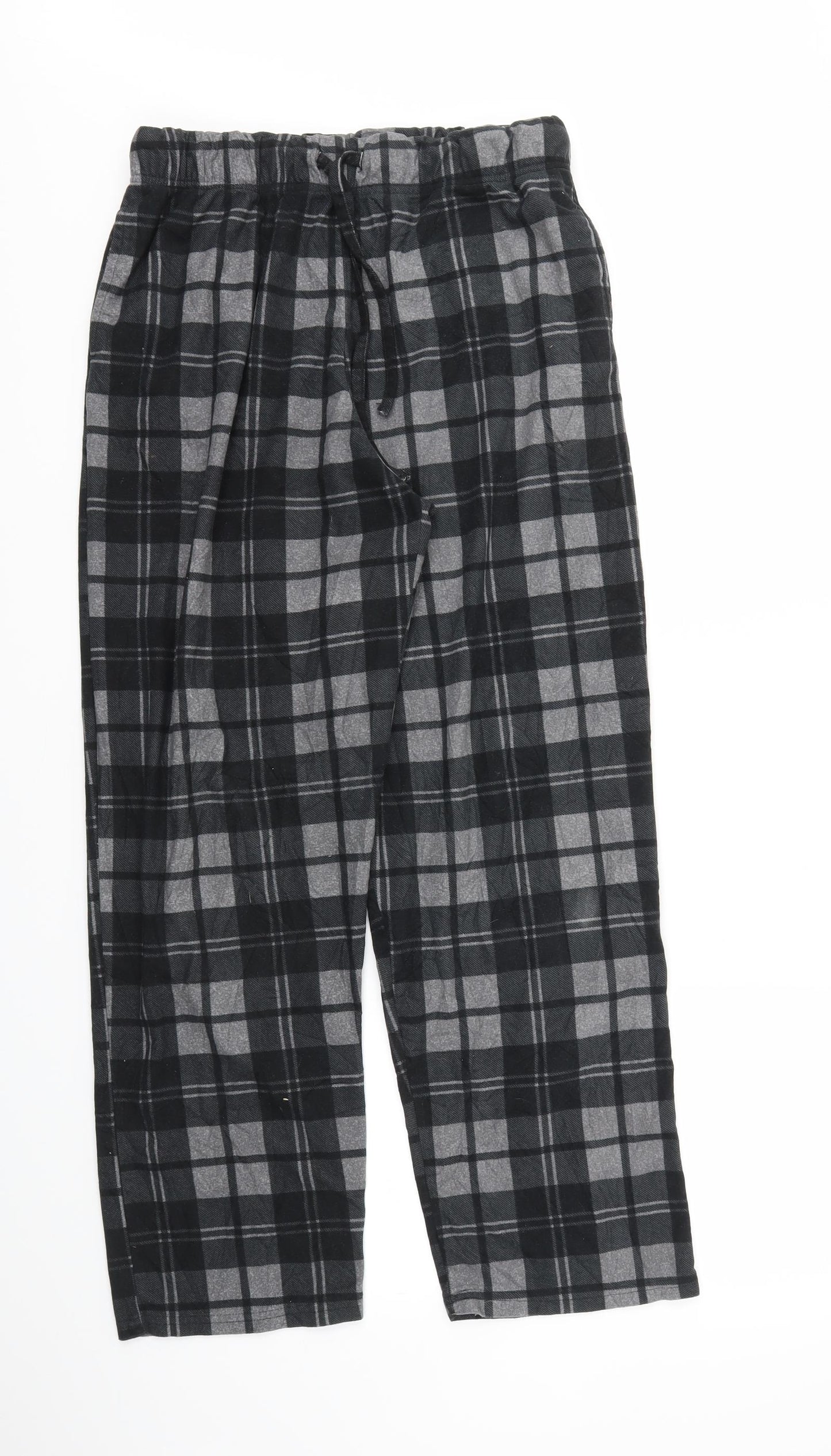 TU Mens Multicoloured Check  Jogger Trousers Size M L26 in - stretch waistband