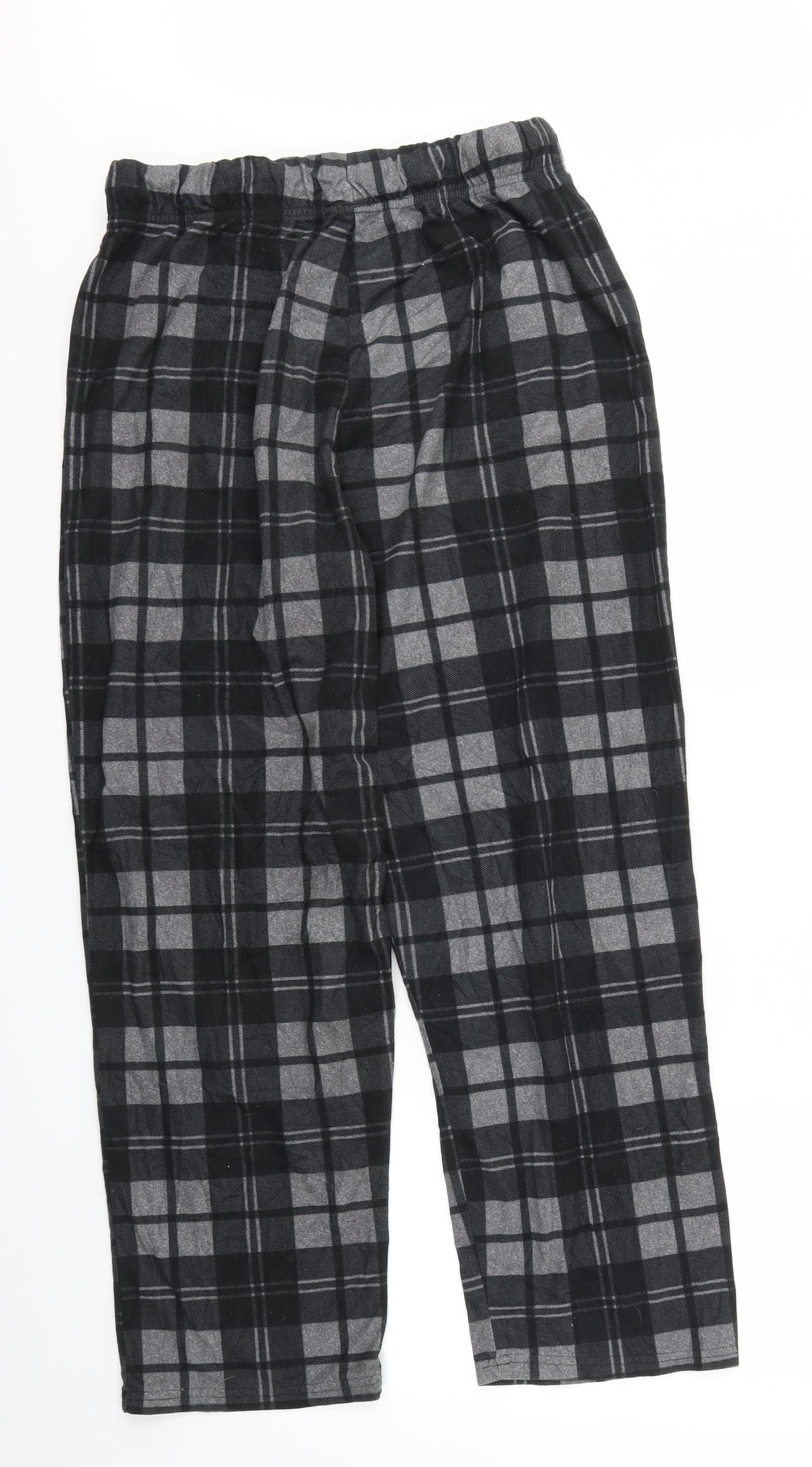 TU Mens Multicoloured Check  Jogger Trousers Size M L26 in - stretch waistband