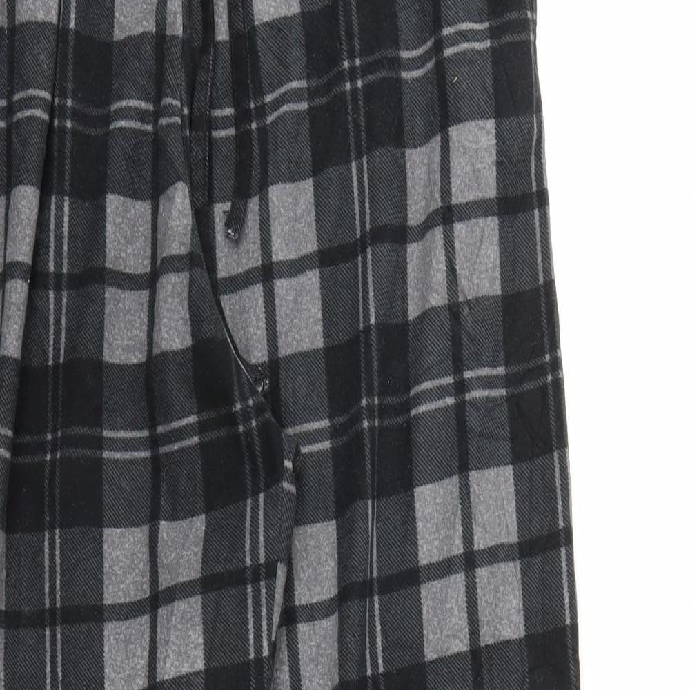 TU Mens Multicoloured Check  Jogger Trousers Size M L26 in - stretch waistband