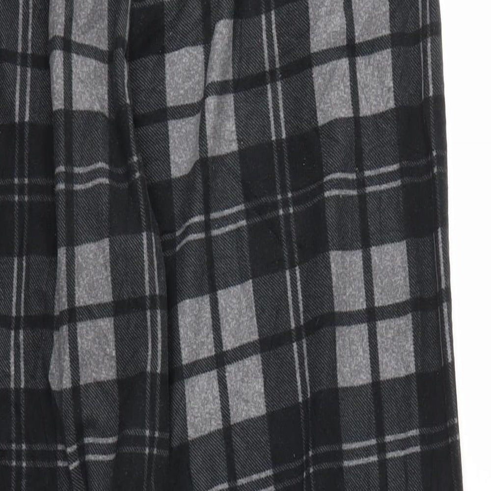 TU Mens Multicoloured Check  Jogger Trousers Size M L26 in - stretch waistband