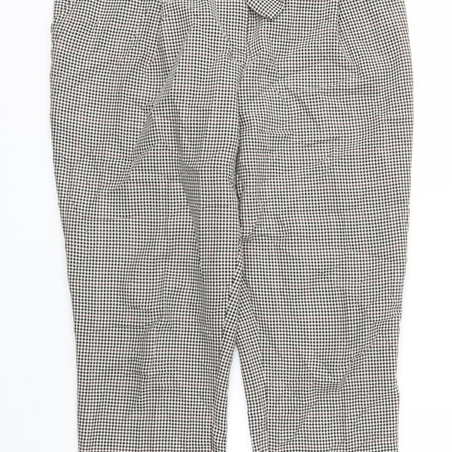 Dorothy Perkins Womens Grey Check  Trousers  Size 16 L28 in