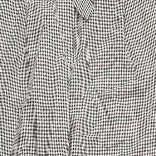 Dorothy Perkins Womens Grey Check  Trousers  Size 16 L28 in