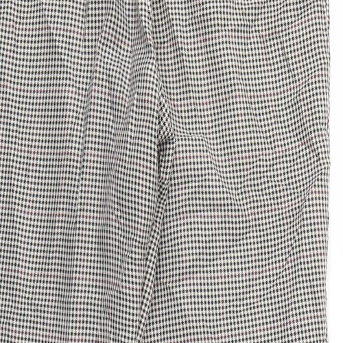 Dorothy Perkins Womens Grey Check  Trousers  Size 16 L28 in