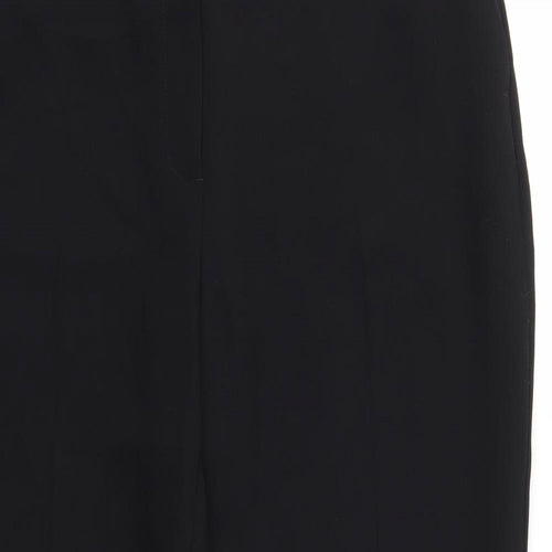 M&S Womens Black   Trousers  Size 16 L25 in - stretch waistband