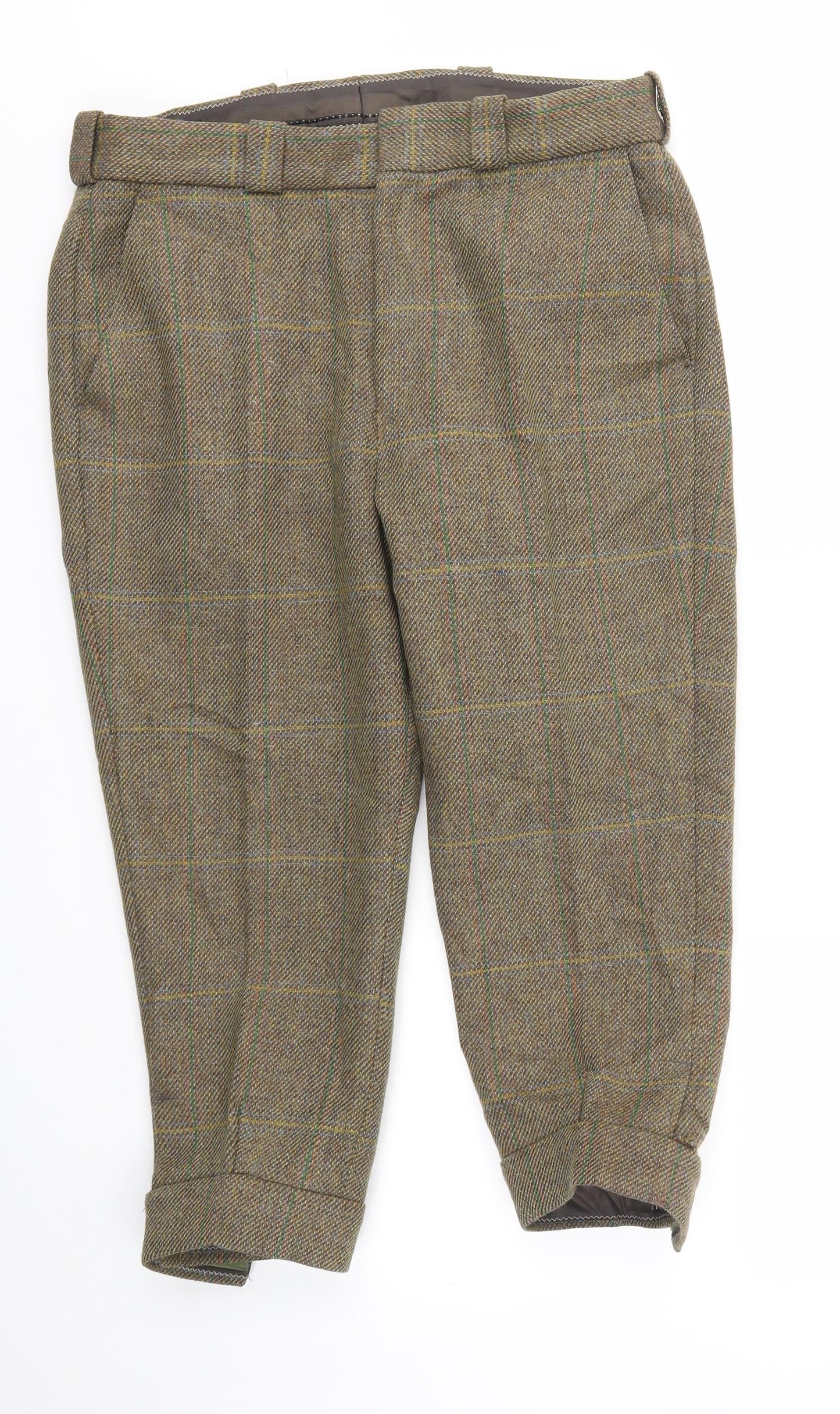 Lynton Mens Green   Capri Trousers Size 34 in L22 in