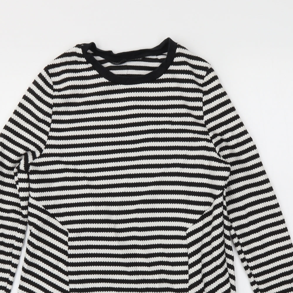 Topshop Womens Multicoloured Striped  Fit & Flare  Size 6