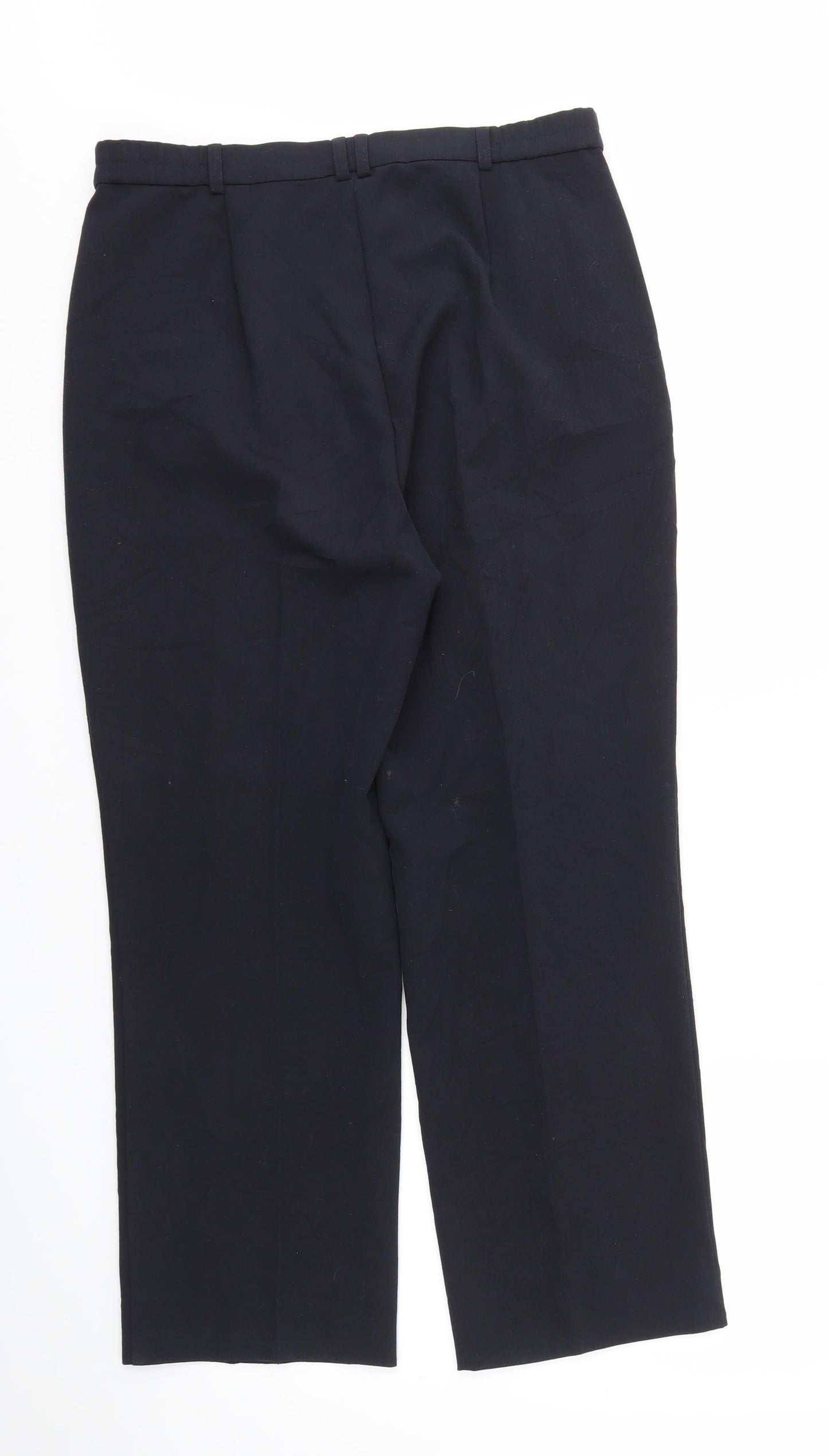 M&S Womens Blue   Trousers  Size 12 L26 in