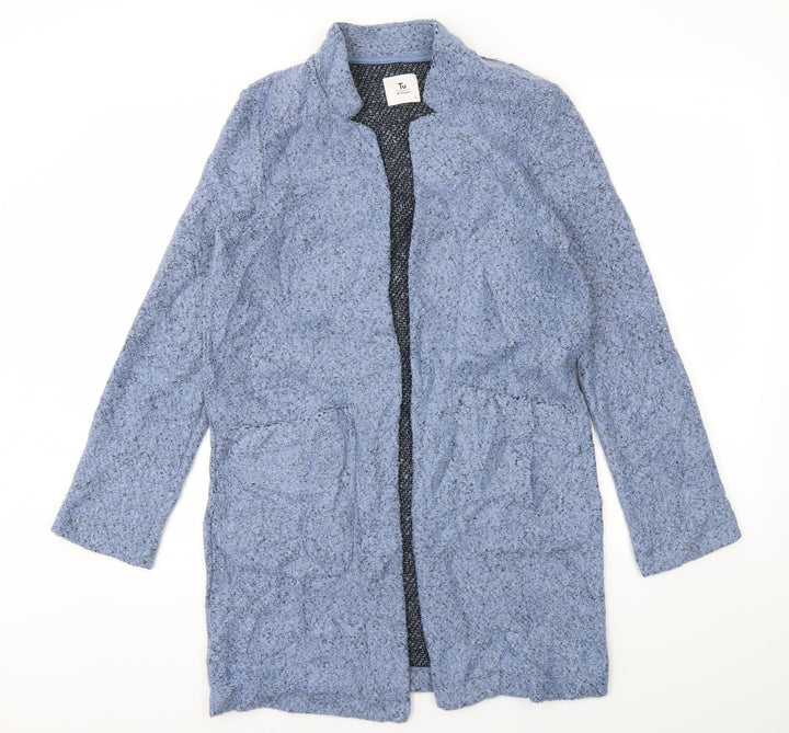 TU Womens Blue Overcoat Coat Size S