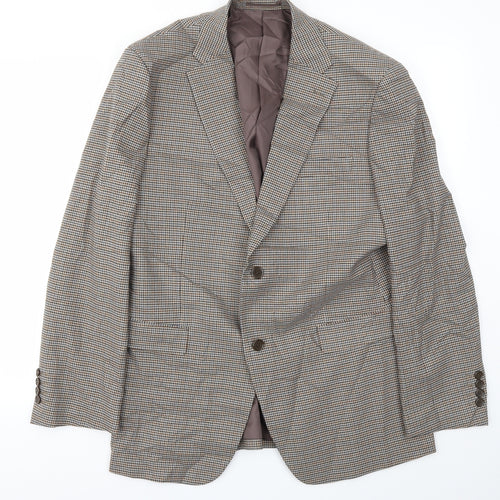 Skopes Mens Brown Check  Jacket Blazer Size 42