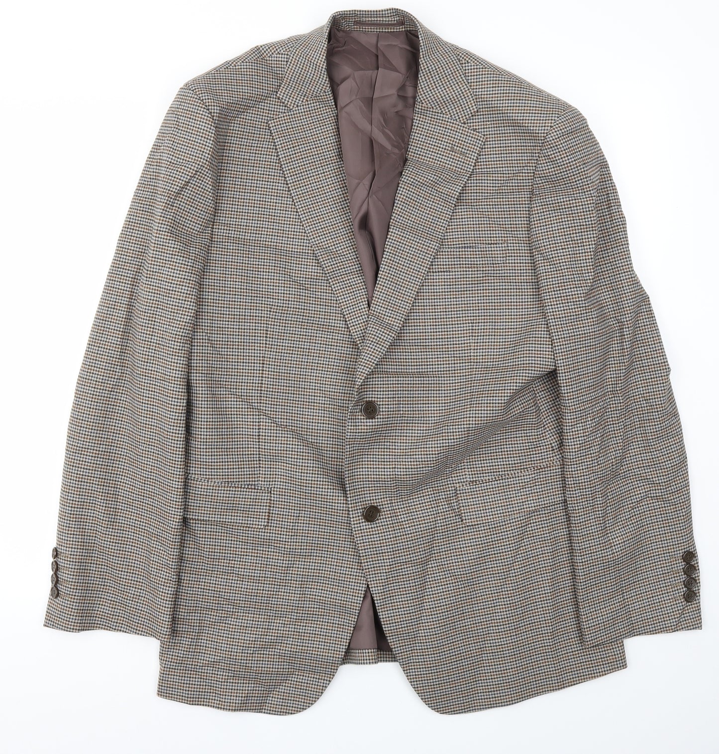 Skopes Mens Brown Check  Jacket Blazer Size 42