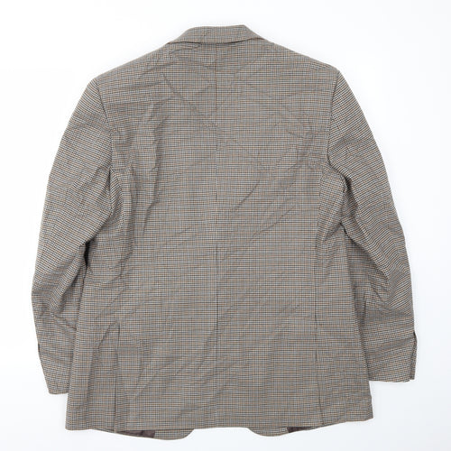 Skopes Mens Brown Check  Jacket Blazer Size 42