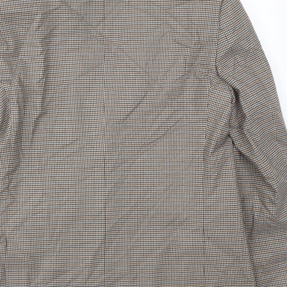 Skopes Mens Brown Check  Jacket Blazer Size 42