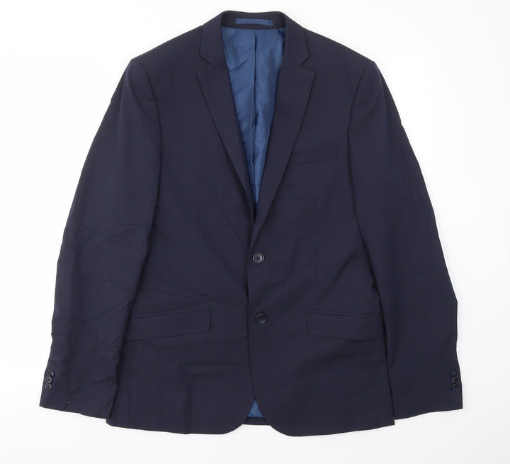 M&S Mens Blue Jacket Blazer Size 38