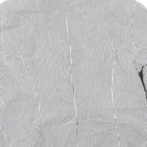 TU Womens Blue Striped  Jacket Blazer Size 12