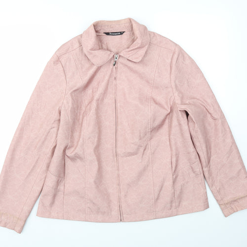 Bonmarché Womens Pink   Jacket Coat Size 14