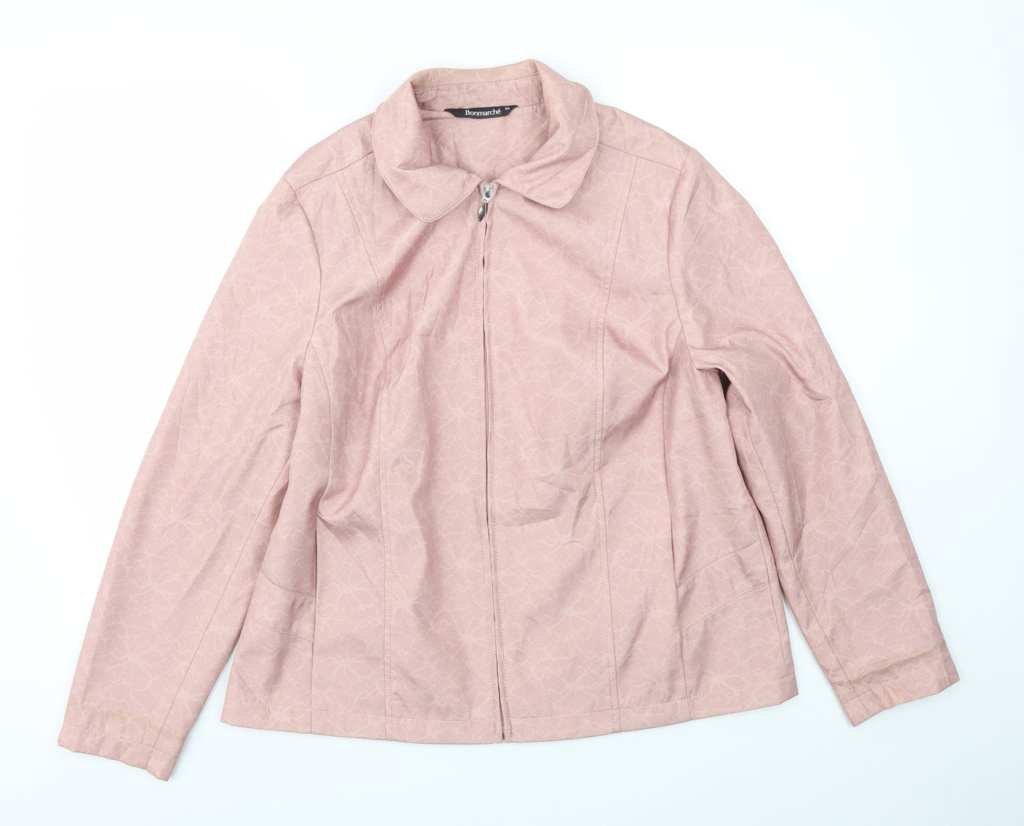 Bonmarché Womens Pink   Jacket Coat Size 14