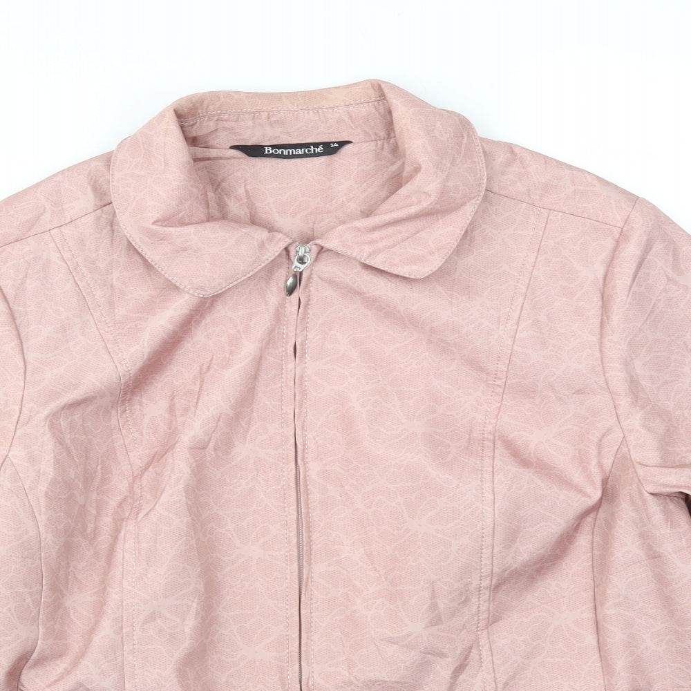 Bonmarché Womens Pink   Jacket Coat Size 14
