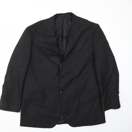 M&S Mens Black   Jacket Blazer Size 42