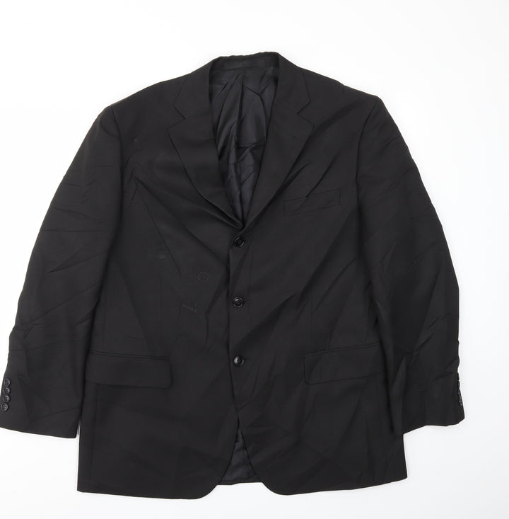 M&S Mens Black   Jacket Blazer Size 42