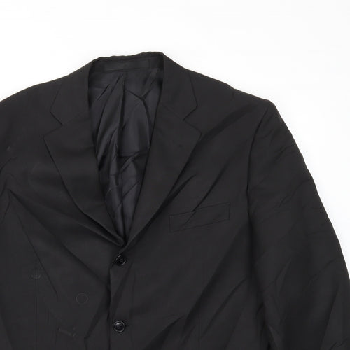 M&S Mens Black   Jacket Blazer Size 42