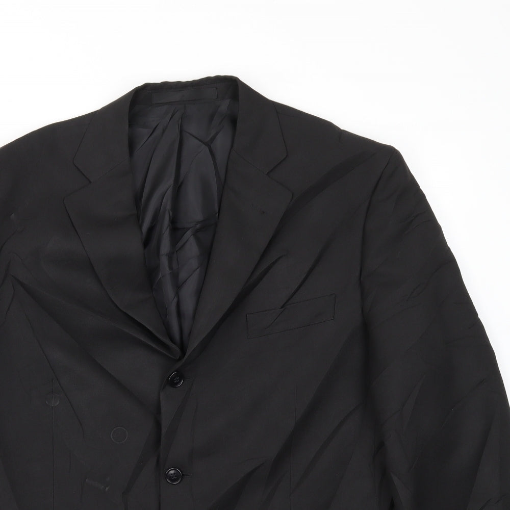 M&S Mens Black   Jacket Blazer Size 42