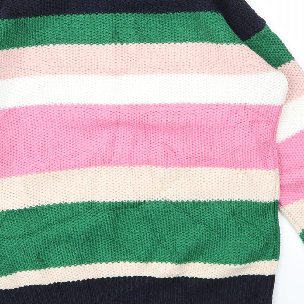 Dorothy Perkins Womens Multicoloured Striped  Pullover Jumper Size 8