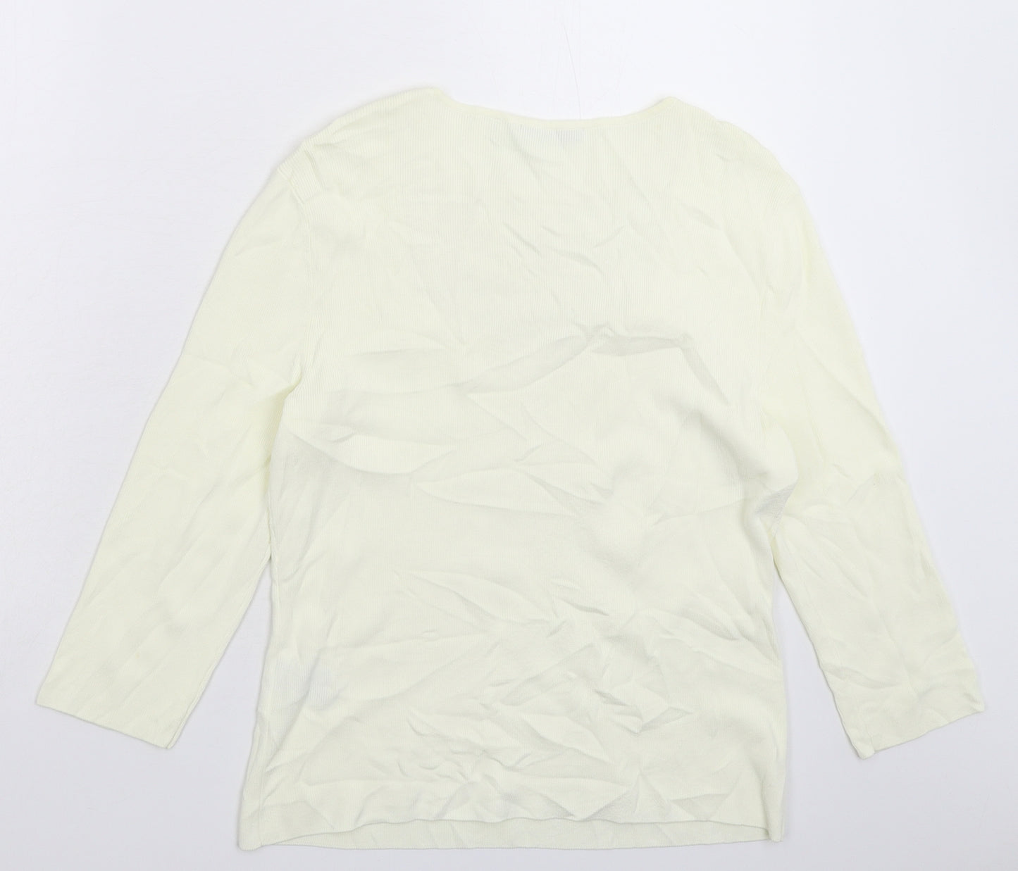 Cyrus Womens White  Knit Pullover Jumper Size L