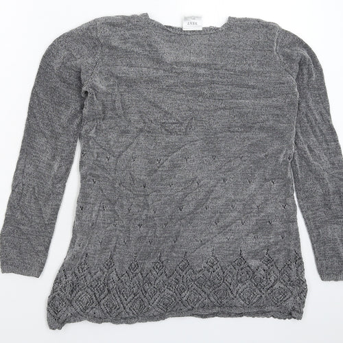 NEXT Womens Grey  Knit Pullover Jumper Size S