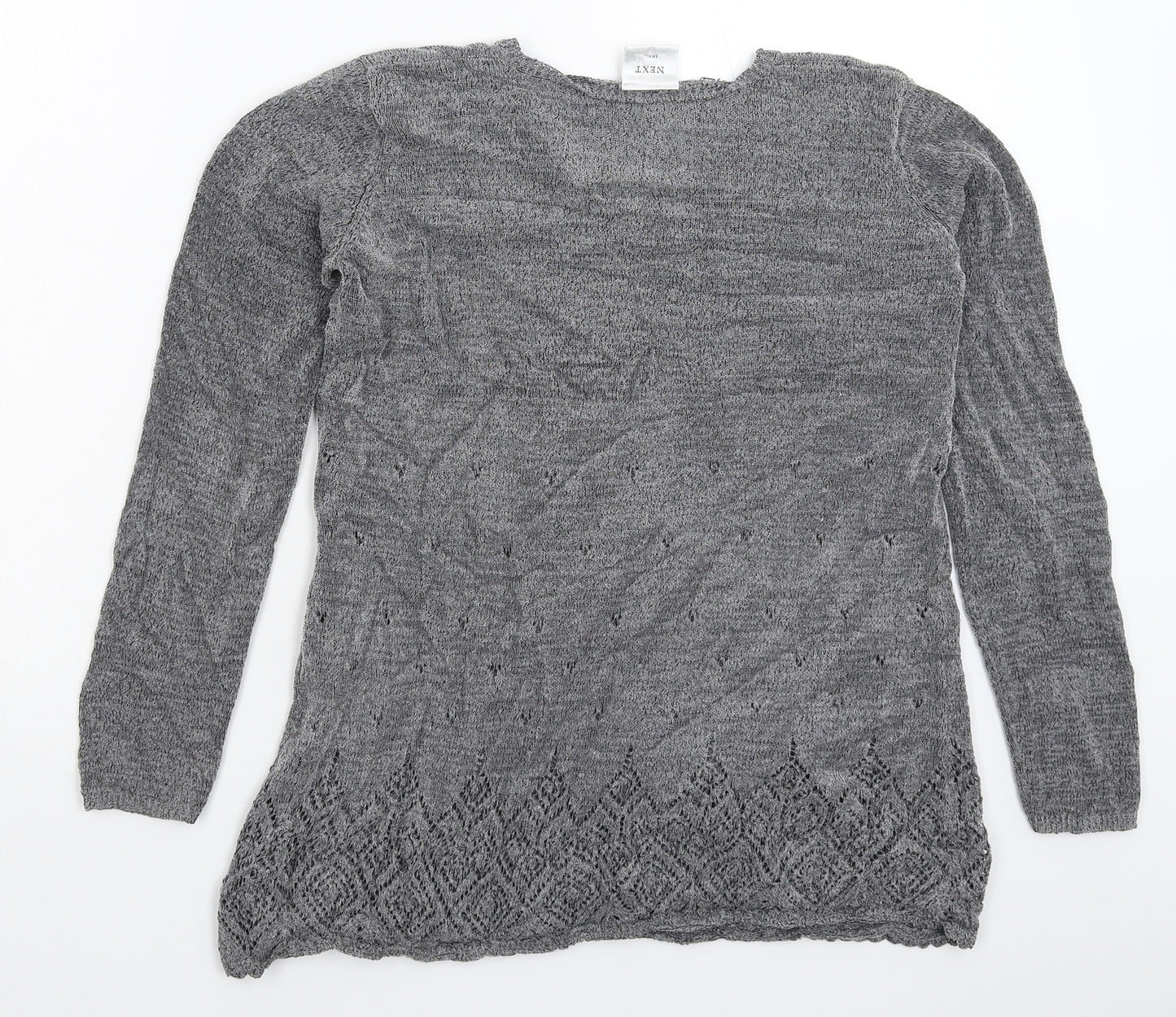 NEXT Womens Grey  Knit Pullover Jumper Size S