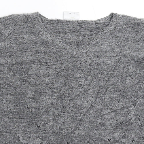NEXT Womens Grey  Knit Pullover Jumper Size S