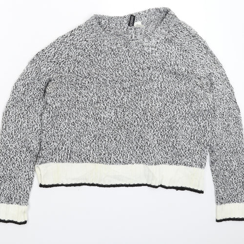 Divided Womens Grey  Knit Pullover Jumper Size S