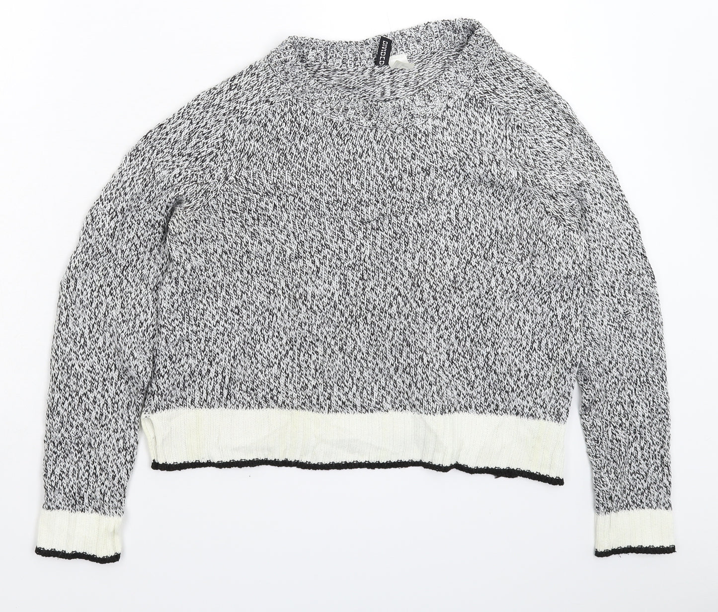Divided Womens Grey  Knit Pullover Jumper Size S