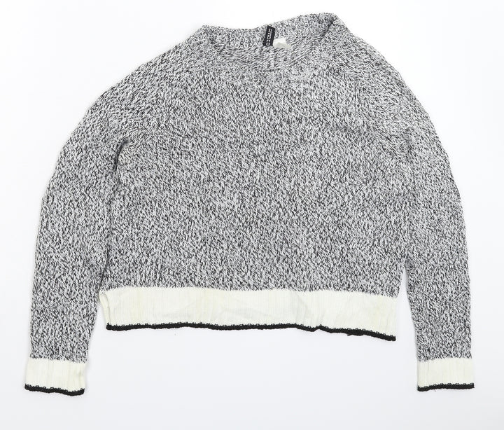 Divided Womens Grey  Knit Pullover Jumper Size S
