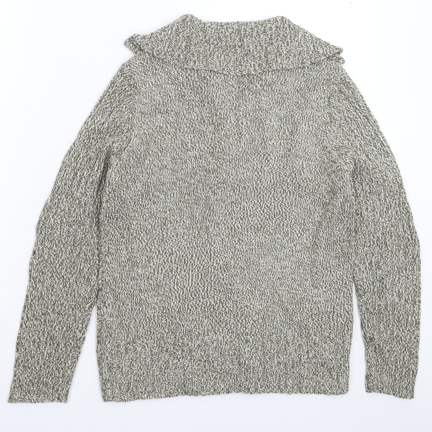 E-vie Womens Grey  Knit Cardigan Jumper Size 16
