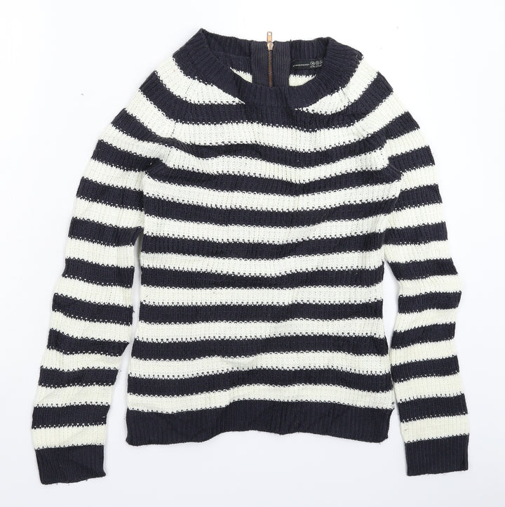 Atmosphere Womens Multicoloured Striped Knit Pullover Jumper Size 10