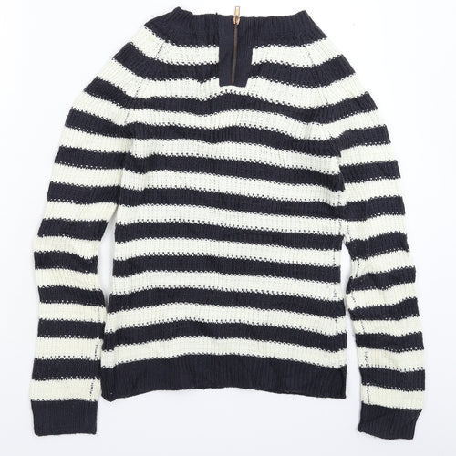 Atmosphere Womens Multicoloured Striped Knit Pullover Jumper Size 10