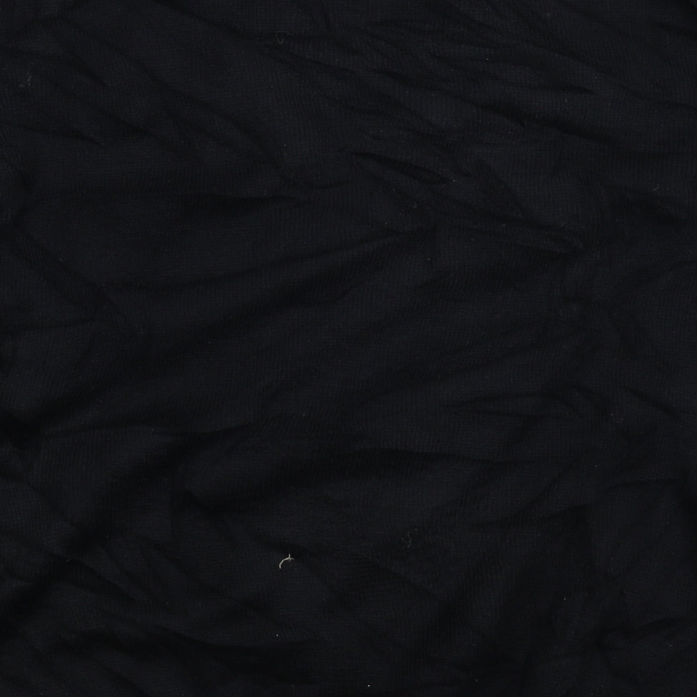 Benson Womens Black  Knit Cardigan Jumper One Size