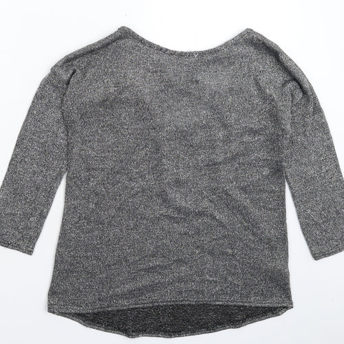 Atmosphere Womens Silver  Knit Pullover Jumper Size 10