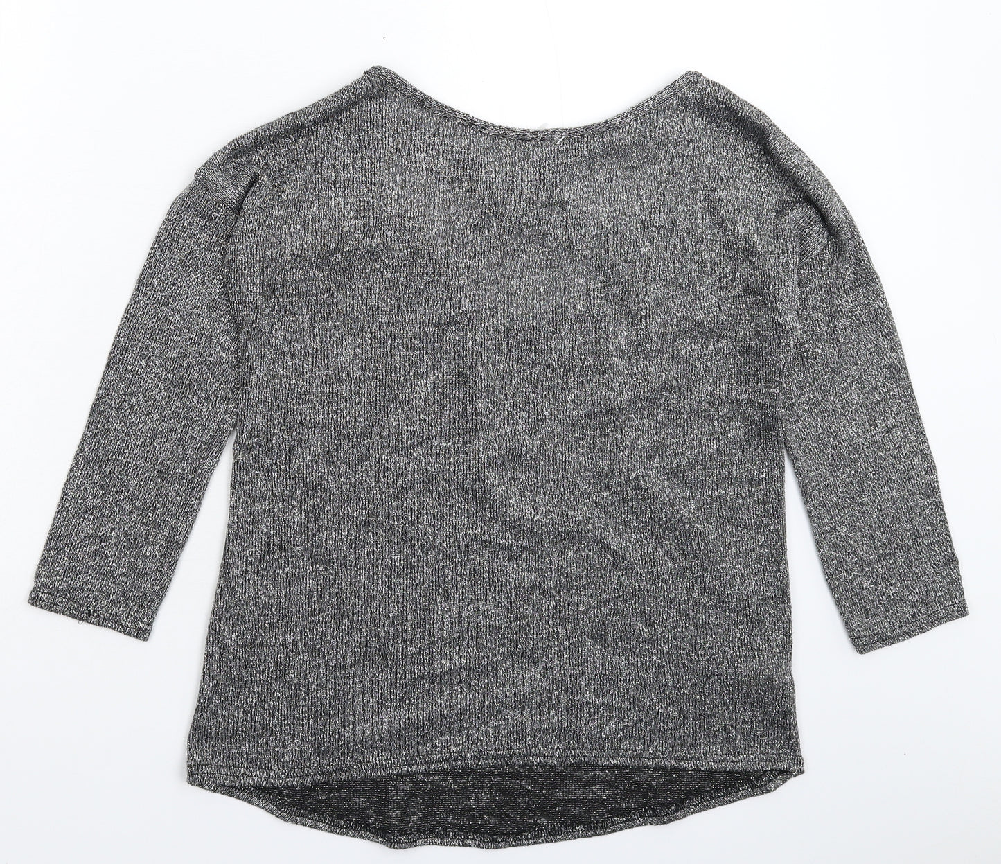 Atmosphere Womens Silver  Knit Pullover Jumper Size 10