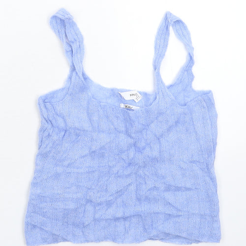 Mango Womens Blue  Knit Basic Tank Size XS